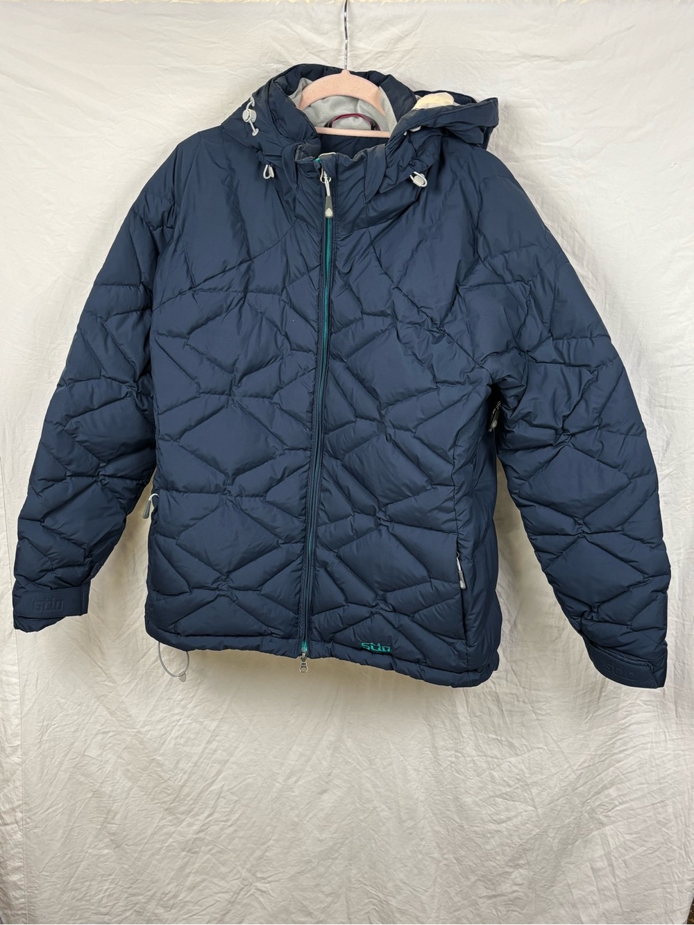 Stio womens XL winter puffer ski coat Jacket Navy blue